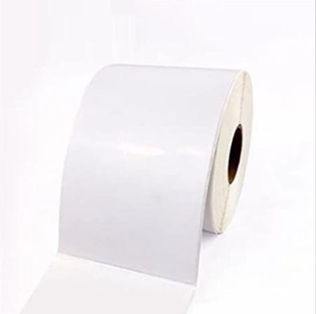 MATTE WHITE FILM/ PERMANENT ADHSIVE/ WHITE LINER